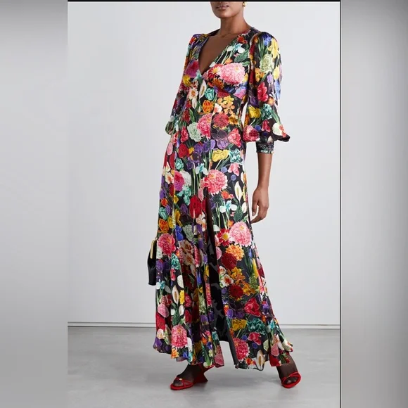 black maxi dress with kimono Maxi Dress in Black XXXL